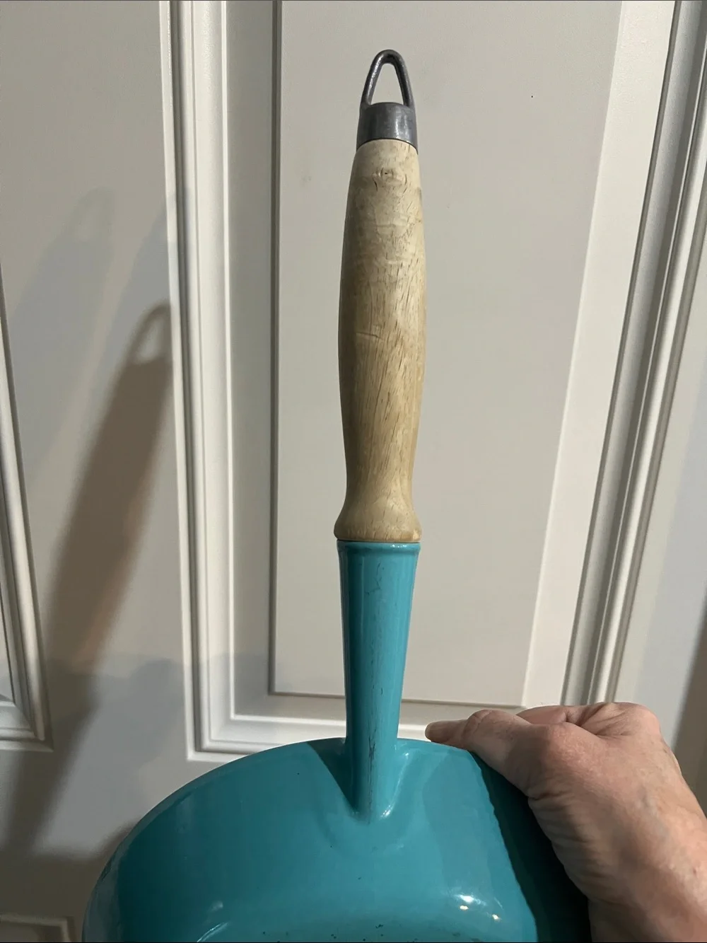 Vintage Le Creuset Cast Iron Skillet Pan Turquoise 24/ 9.5”